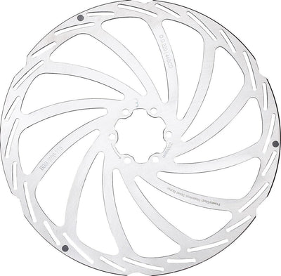 BBB Cycling Scheibenbremse Power Stop 6-Loch Bremsscheibe BBS-115 – Silber – 220 mm