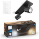Philips Hue Runner Aufbaustrahler – warmes bis kaltweißes Licht – 2 Spots – Schwarz – 1 Dimmschalter