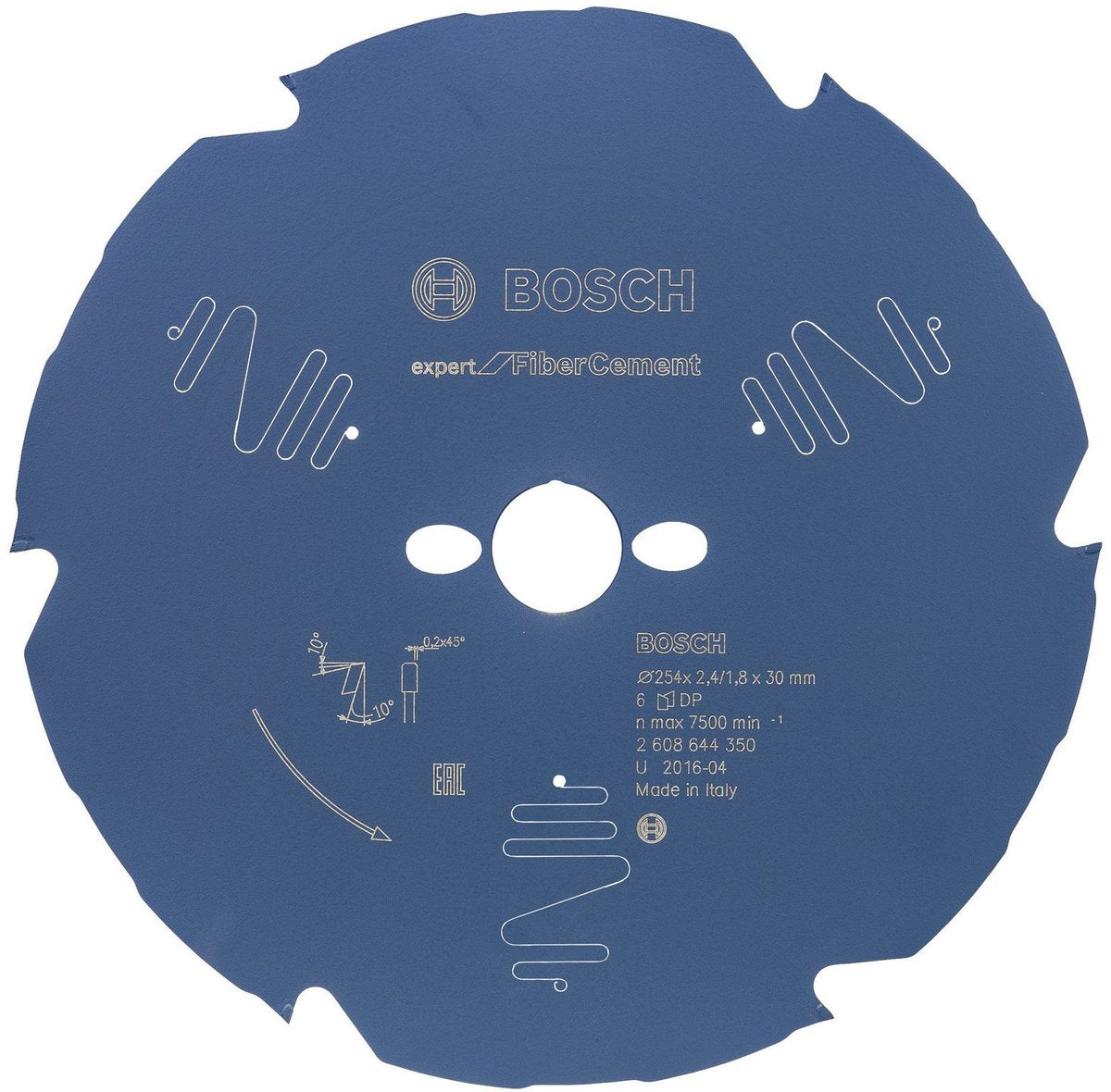 Bosch-Klingenexperte für Faserzement 254x30x2,4