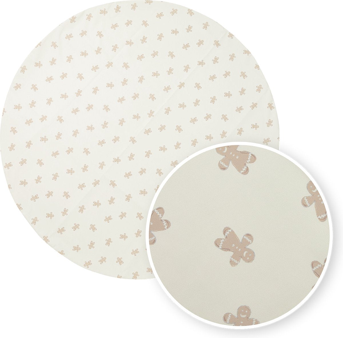 Meyco Baby-Lebkuchen-Hochstuhl-Unterlage – ⌀110 cm – weicher Sand
