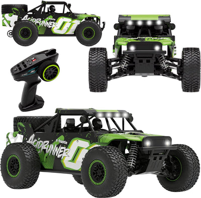 Overmax x-haste RC Auto 4x4 – RC Auto 1:20 – bis zu 30 km/h – 370 Bürstenmotor – LED-Beleuchtung 5 Farben – verstärktes Nylon-Chassis – Federaufhängung – RTR – Li-Ion 7,4 V 600 Mah – Offroad-Monstertruck mit Controller