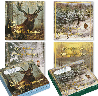 Rien Poortvliet Natur-Weihnachtskarten – Set 3