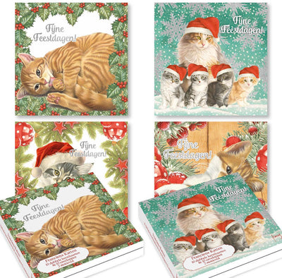 Franciens Katzen Weihnachtskarten – Set 1