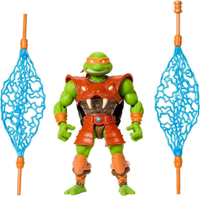 Mattel Motu x TMNT: Turtles of Grayskull Actionfigur Michelangelo 14 cm Actionfigur