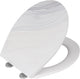 Wenko toilet seat menin with structured print - antibacterial duroplastic - easy-close soft-close closure - fix-clip fastening in stainless steel - toilet seat decor with structure - toilet seat with print