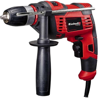 Einhell Elektro-Schlagbohrmaschine TC-ID 550 e – 550 W – 2 Funktionen: Bohren Schlagbohren – Bohrleistung Holz 25 mm Beton 13 mm Stahl 10 mm