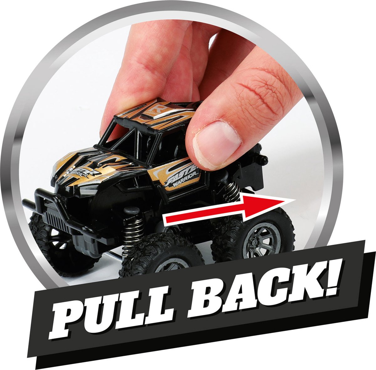 Cars Trucks Pull-Back Monster Truck 4x4