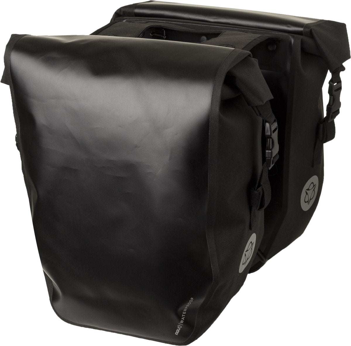 Agu Clean Doppelte Fahrradtasche, groß, schwarz