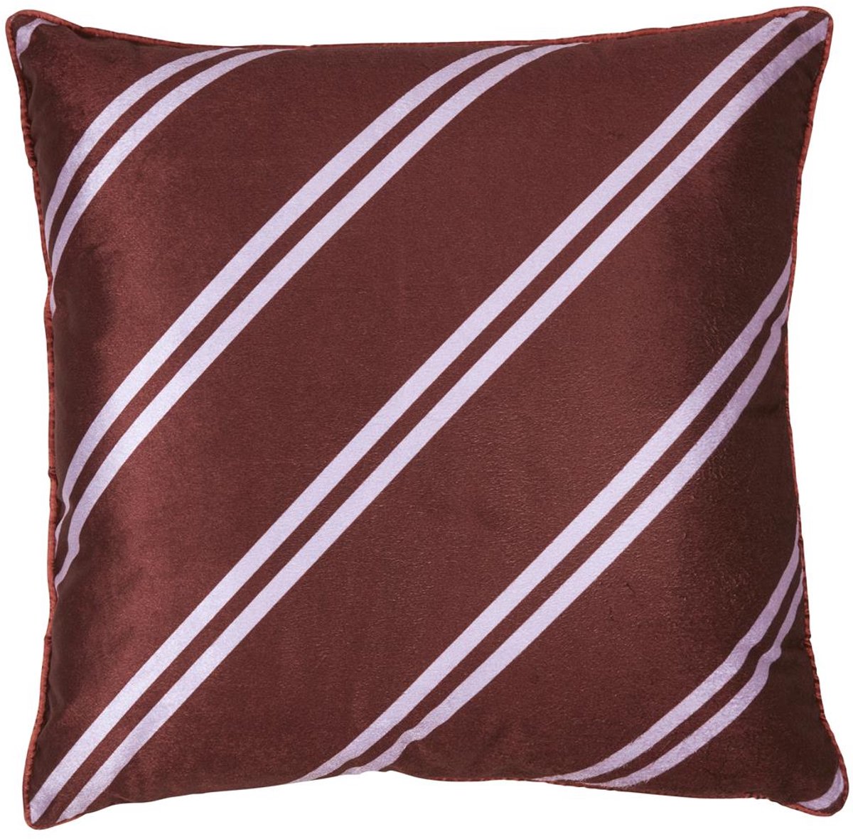 Vtwonen diagonales Dekokissen – 50x50 cm – dunkelrot