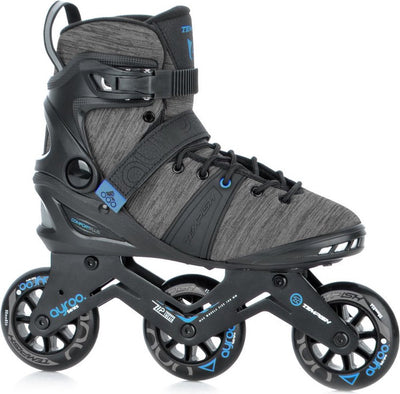 Tempish Ayroo 3x90 Inline-Skates Erwachsene – 3 Rollen 90 mm – Fitness-Speed-Inline-Skates – Schwarz Blau – Größe 39