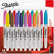 Sharpie Permanentmarker | feiner Punkt | verschiedene fröhliche Farben | 18 Stück