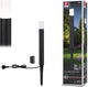 Paulmann LED-Pollerleuchte Flarea IP65 400mm 3000K 3,1W 280lm 230V schwarzes Aluminium