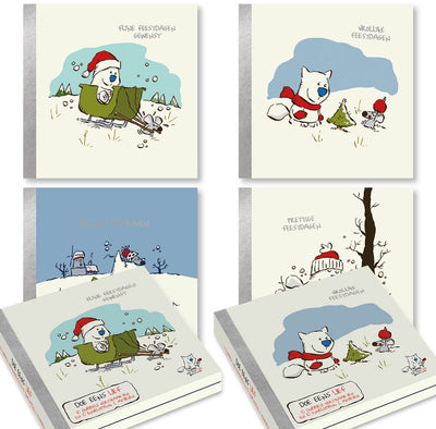 Willem Ritstier, be nice Weihnachtskarten – Set 2
