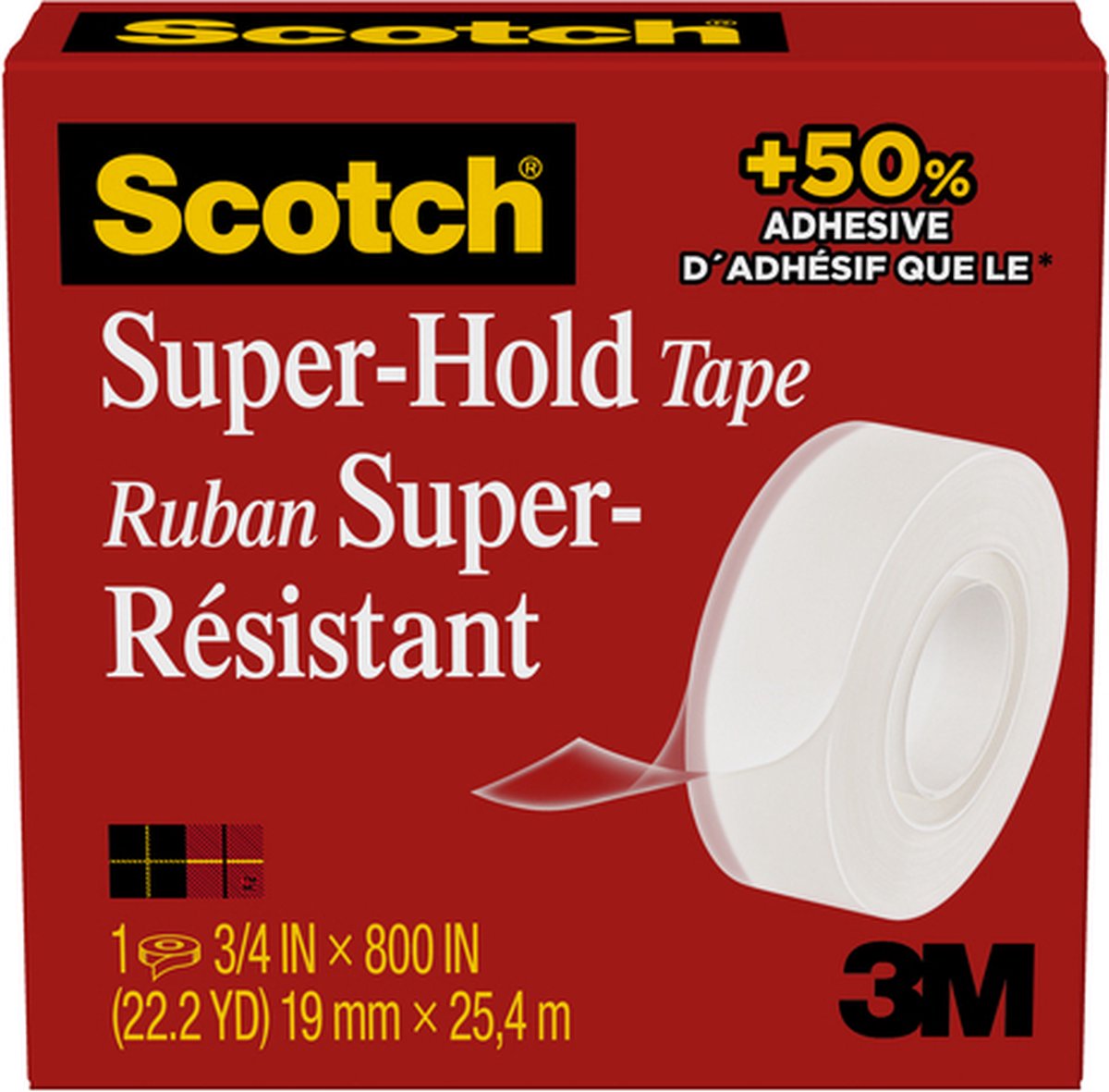 Scotch - Klebeband 700 Super Hold 19mmx25,4m transparent
