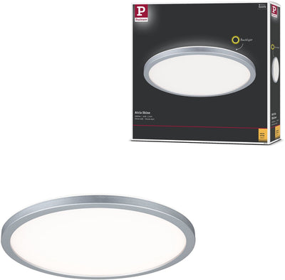 Paulmann LED Panel Atria Shine Hintergrundbeleuchtung rund 293 mm 16W 1600lm 3000K Chrom matt