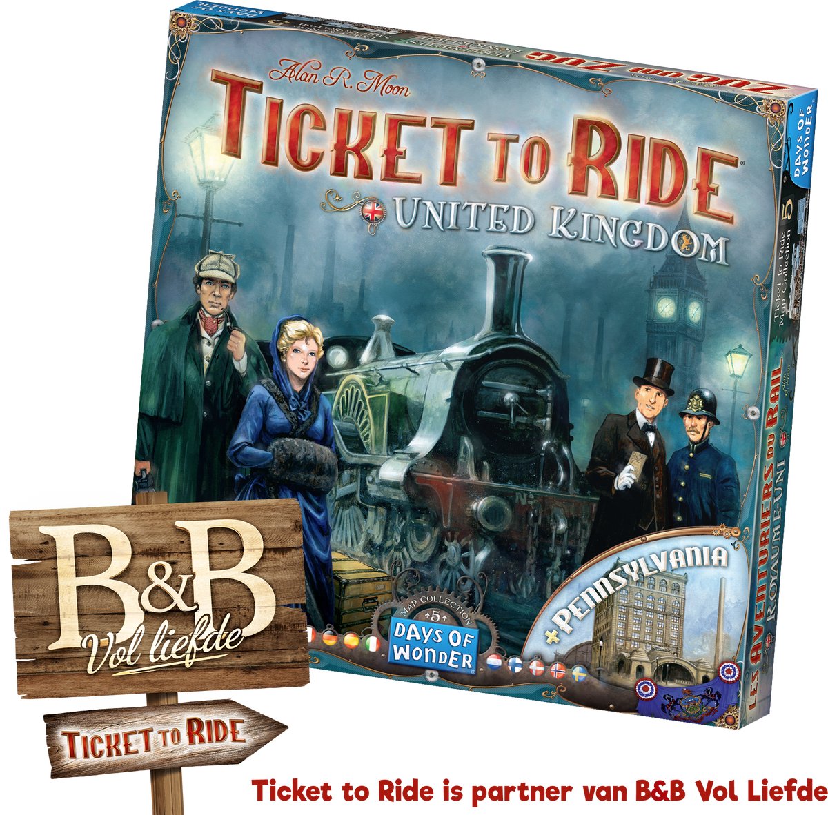 Days of Wonder – Ticket to Ride UK Pennsylvania – Erweiterung – Brettspiel