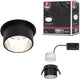 Paulmann LED-Einbauleuchte 3-Stufen-Dim Gil Coin IP44 rund 68 mm Coin 6W 470lm 230V dimmbar 2700K schwarz matt, gebürsteter Stahl