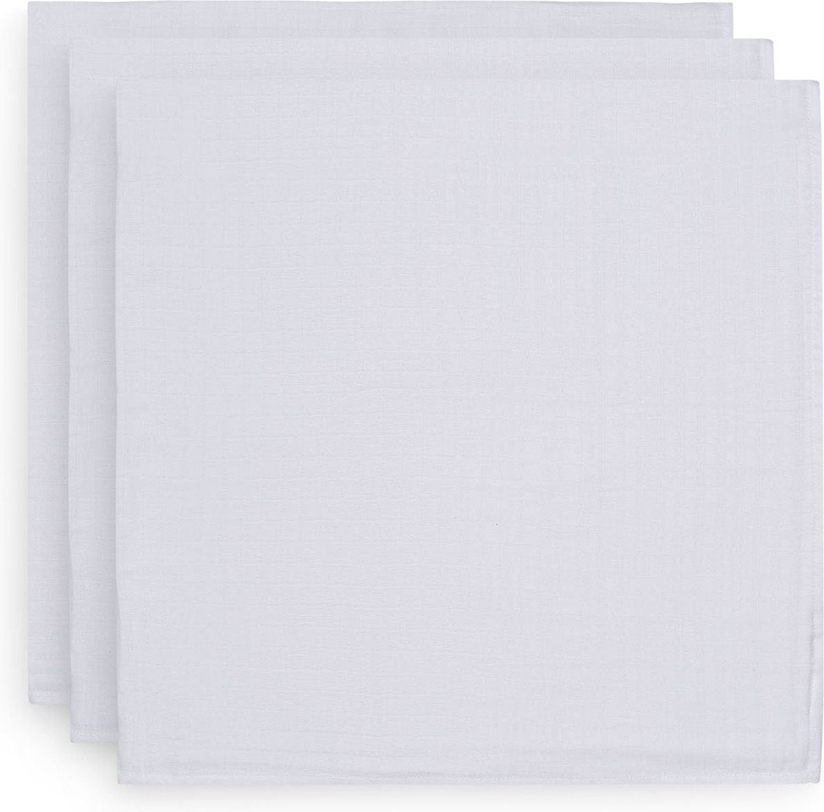 Jollein hydrophiles Multituch Basic 70x70cm - weiß - 3 Stück