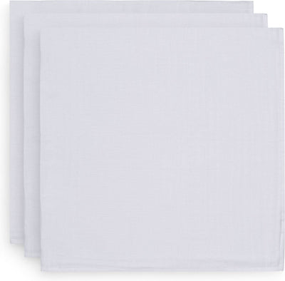 Jollein hydrophiles Multituch Basic 70x70cm - weiß - 3 Stück