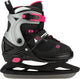 Nijdam Eishockeyschlittschuhe - verstellbar - Größe 33-37 - Schwarz Pink