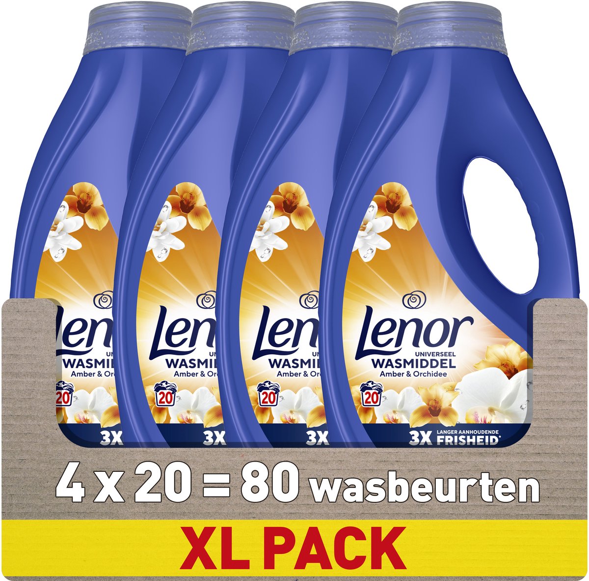 Lenor Flüssigwaschmittel - Amber Orchid - 4 x 20 Waschgänge