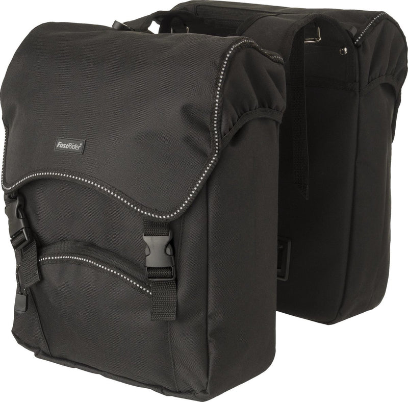Fastrider Unibag Traffic Doppel-Fahrradtasche Basics schwarz
