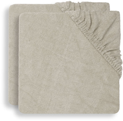 Jollein Wickelauflagenbezug Frottee 75x85cm Nougat (2er Pack)