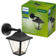Philips LED Philips July Wandleuchte – Außenbeleuchtung – E27-Fassung – Wetterfest: IP44 – Schwarz – klassisches Design