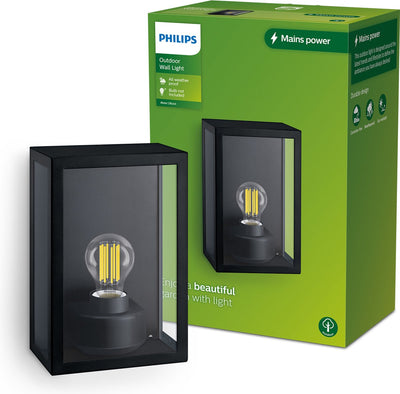 Philips LED Philips Alzor Wandleuchte – Schwarz – E27
