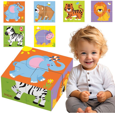 Vigatoys Viga Toys – Formpuzzle – Safaritiere