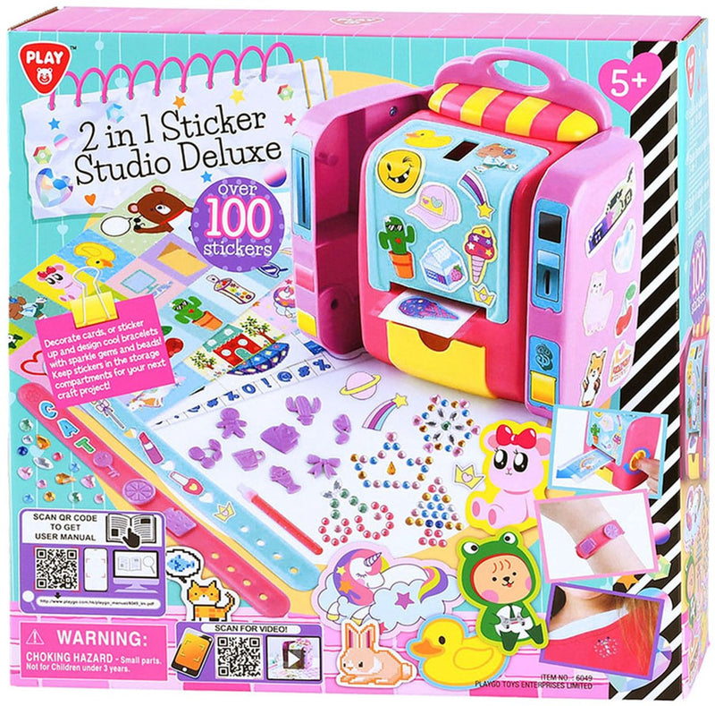 Spielen Sie 2in1 Sticker Studio Deluxe Make Sticker, 100 Aufkleber