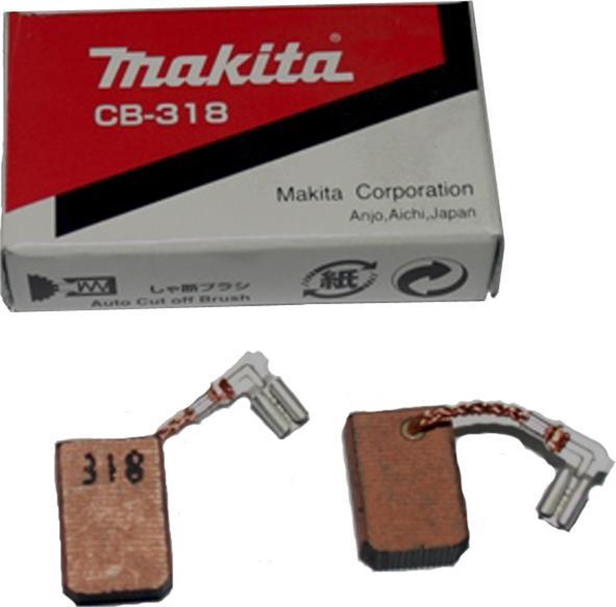 Makita Zubehör Kohlebürsten-Set CB-318 A – 191978-9