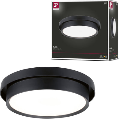 Paulmann LED Deckenleuchte 3-Stufen-Dim Malik 2700k 850lm 230V 13,5W dimmbar schwarz matt