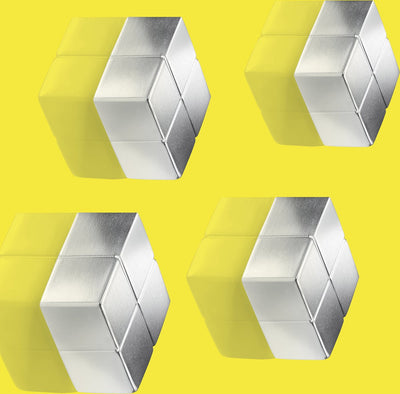 Sigel Magnete - 20x10x20mm - C10 extra stark - Silber - 4 Stück - si-ba705
