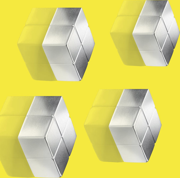 Sigel Magnete - 20x10x20mm - C10 extra stark - Silber - 4 Stück - si-ba705