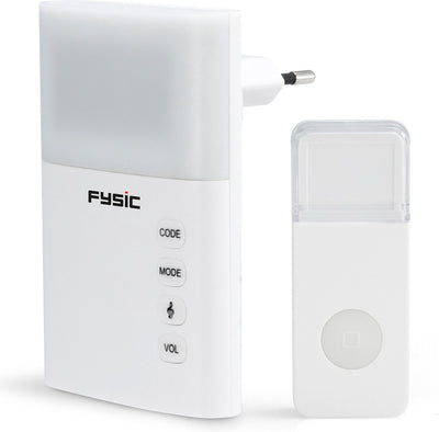 Fysic Fysic FD-110 Wireless Türklingel mit Blitz weiß