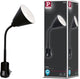Paulmann Steckleuchte Junus - Flexarm - E14 230V - Leselampe Nachtlampe dimmbar - Steckerstrahler - Steckdosenlampe zum Lesen und Nachtgebrauch - Schwarz