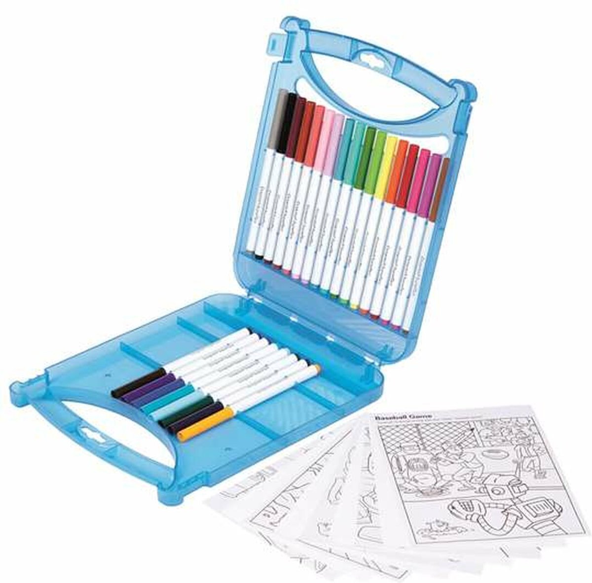 Crayola - Farbe kreieren - Hobbypaket - Kofferset aus waschbaren Filzstiften für Kinder