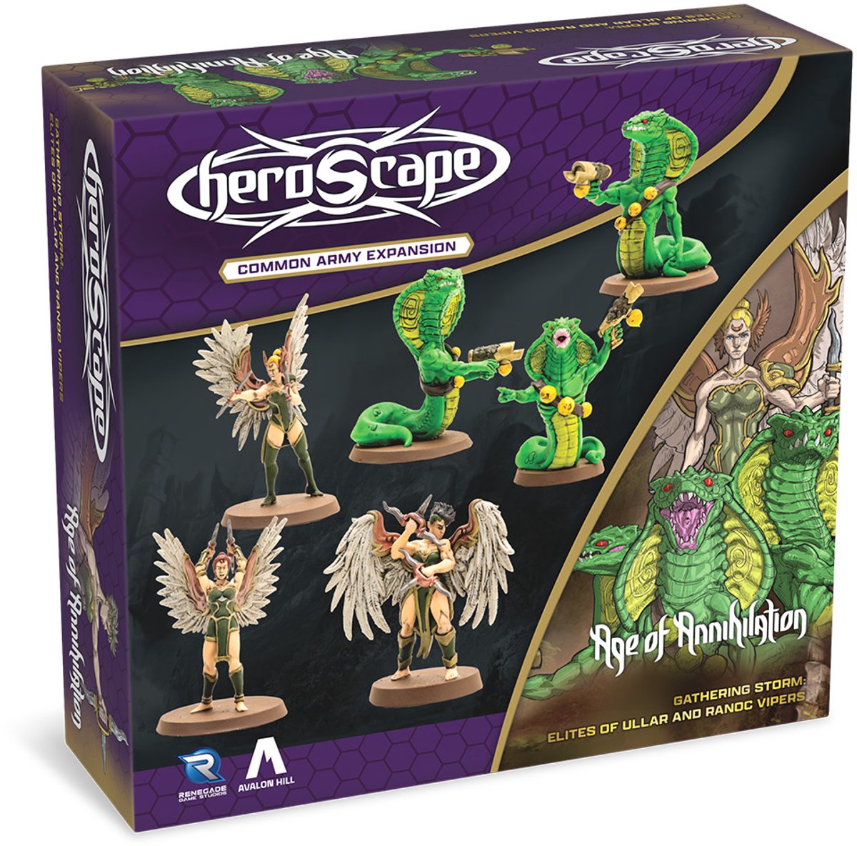 Renegade Game Studios Heroscape Age of Anhilation Elites and Vipers – Brettspiel-Erweiterung – Englisch