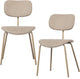 Woood Link Esszimmerstühle – Polypropylen – Sand – 2er-Set