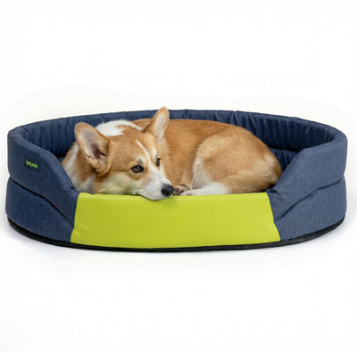 Peluvio Arita – Hundebett wasserabweisend – Hundebett schmutzabweisend – Größe M – rutschfeste Unterseite – leicht, reisefreundlich – niedriger Einstieg ohne Kanten – langlebiger Schaumstoff – geruchsarm, leicht zu reinigen – Komfort für jeden Hund