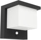 Eglo Frigento Solar-Außenwandleuchte – Sensor – wiederaufladbar – 15 cm – schwarz milchfarben