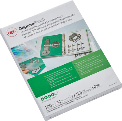 Laminierfolien GBC A4 2x125 (250) Mikron glänzend 100 Stück