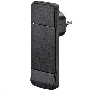 Bachmann cee 7 7 geerdeter Netzstecker | rechtwinklig (flach) mit Hebel | schwarz