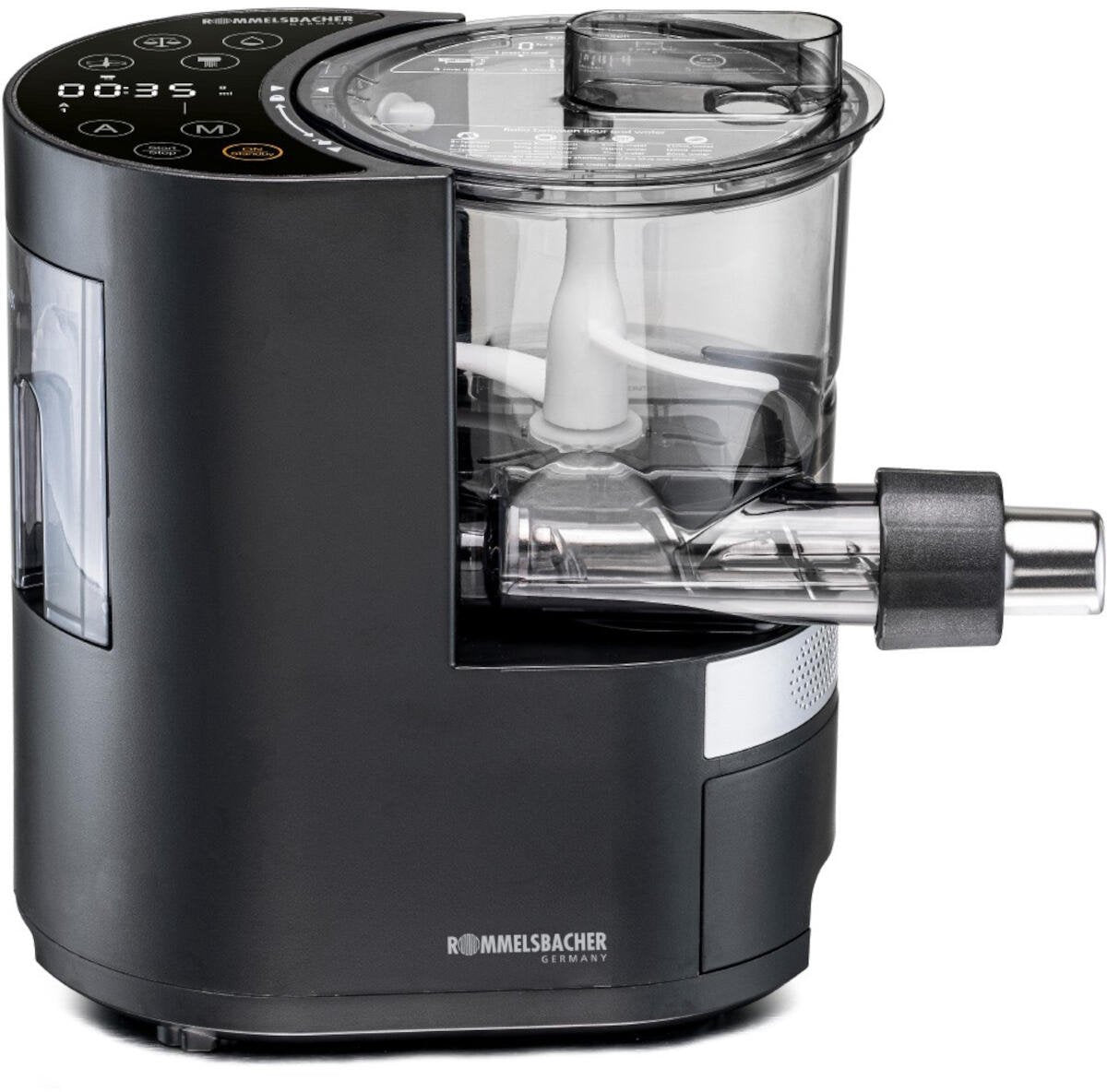 Rommelsbacher Pastarella Automatischer Nudelbereiter PM 220 – Machen Sie frische Nudeln – 7 Nudelformen – mit integriertem Wassertank