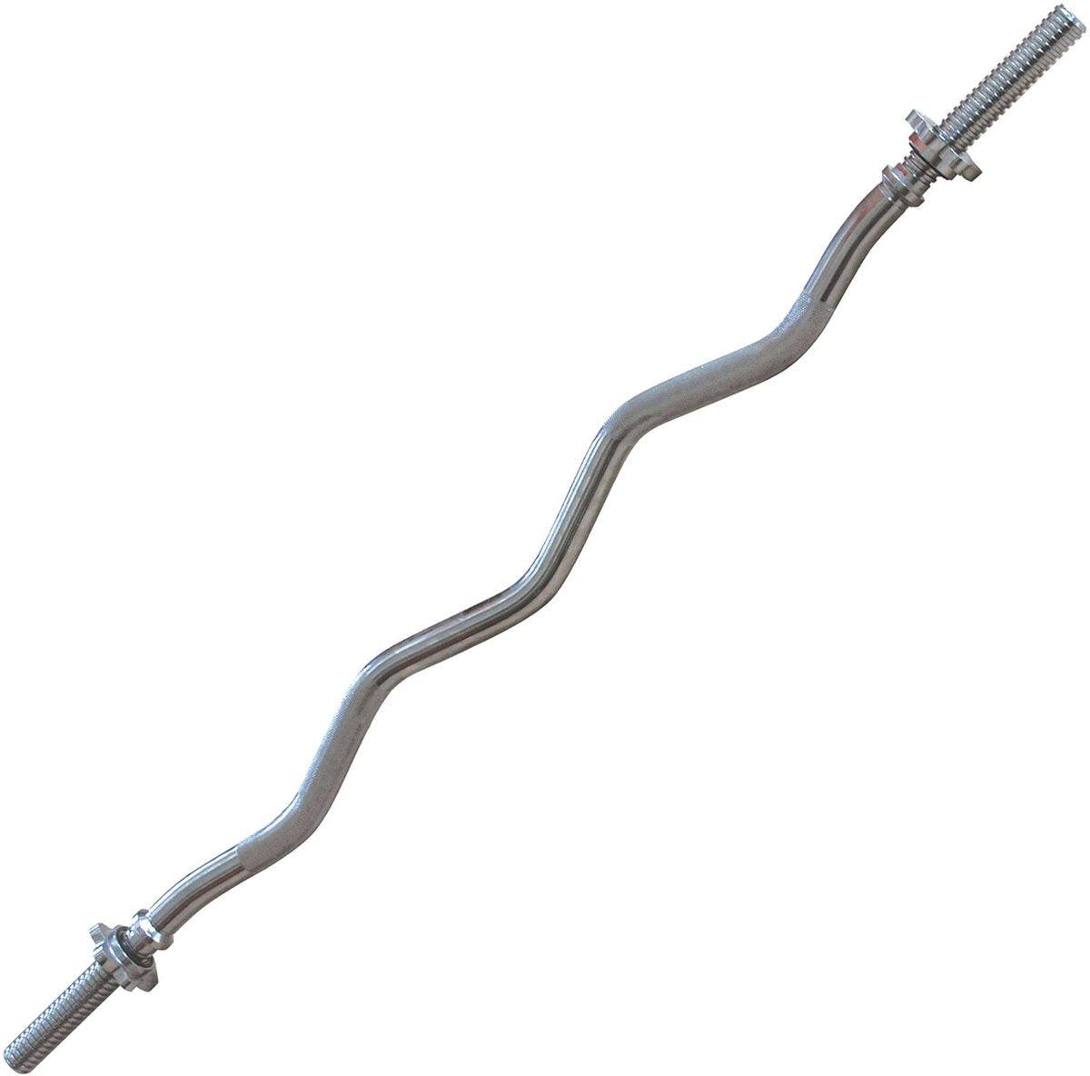 Tunturi Langhantelstange - Curlstange -120cm - 30mm - Schraubverschluss - inkl. kostenlose Fitness-App
