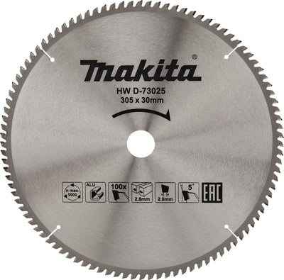 Makita Zubehör Kappsägeblatt Aluminium | Standard 305x30x2,8 100t 5g - D-73025 D-73025