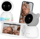 Lionelo Babyline 9.2 AI – Babyphone mit KI – Full-HD-Kamera – Nachtlicht – Schreierkennung – Bewegungserkennung – Temperatur- und Luftfeuchtigkeitssensor – Zwei-Wege-Kommunikation – VOX-Modus – App-Konnektivität – Fütterungserinnerung