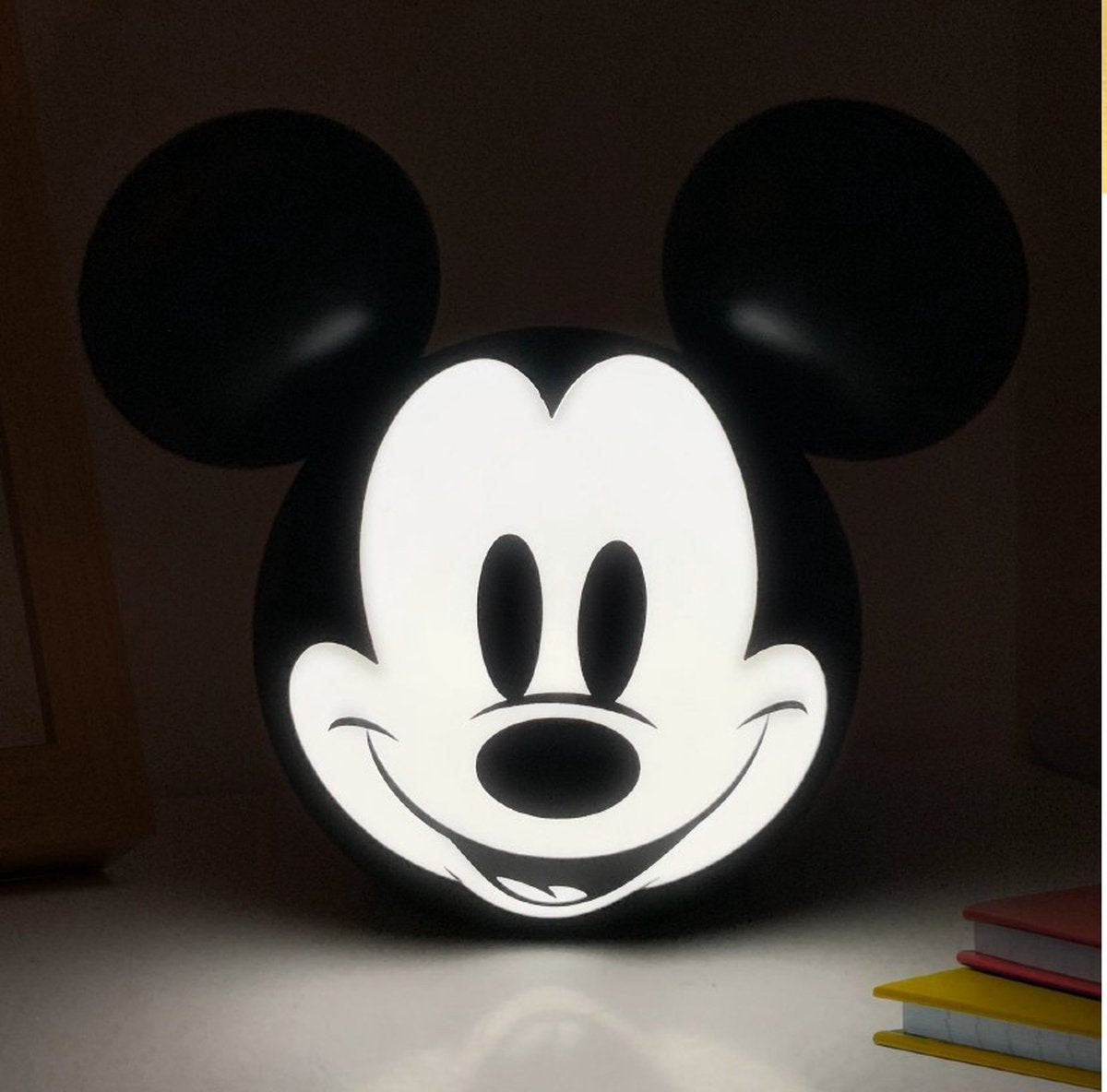 Disney Mickey Mouse 3D-Lampe – 14,5 cm – Kinderzimmer – Schlafzimmer – Wohnzimmer – batteriebetrieben