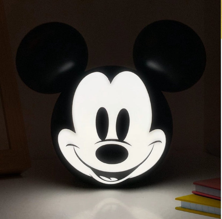 Disney Mickey Mouse 3D-Lampe – 14,5 cm – Kinderzimmer – Schlafzimmer – Wohnzimmer – batteriebetrieben